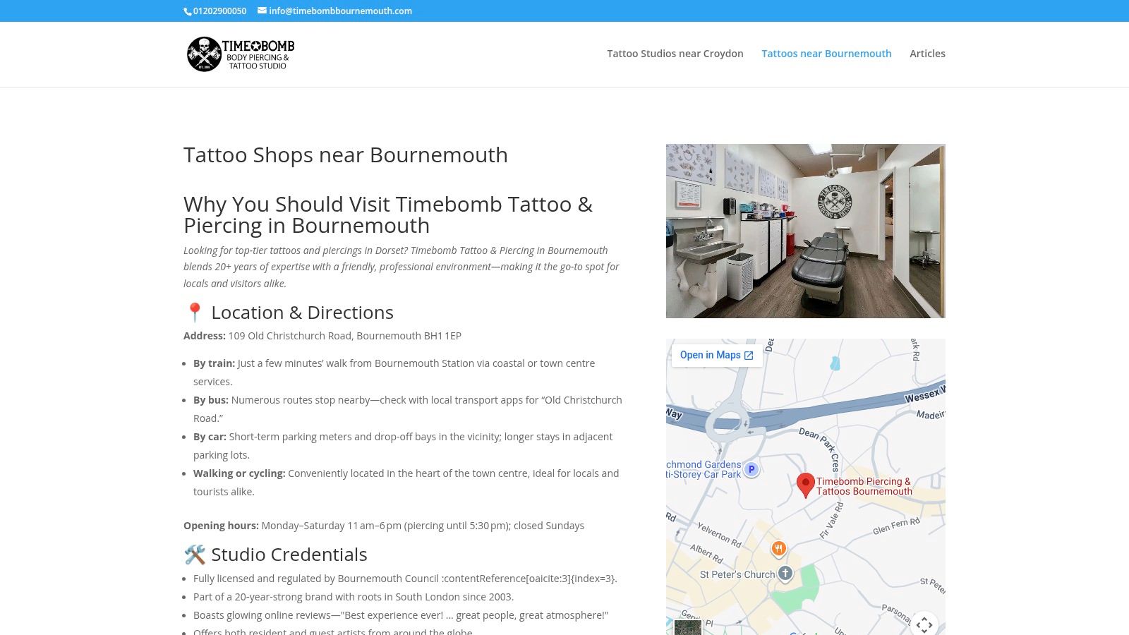 Tattoos near Bournemouth | Tattoos Near Me